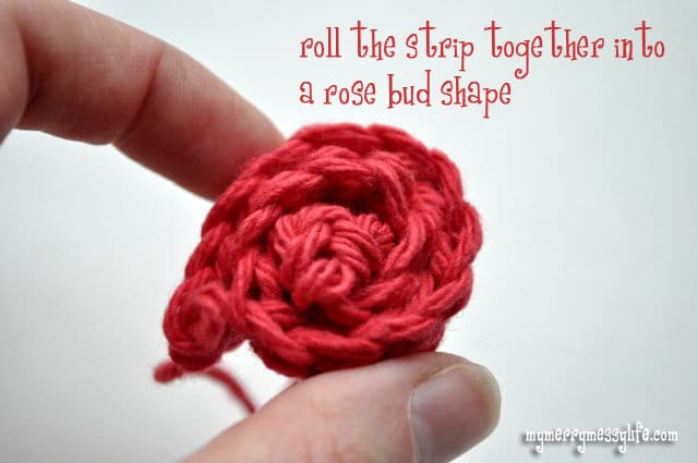 Crochet Rose Pattern and Tutorial - Step 3 Crochet Rose Pattern and Tutorial - Step 3