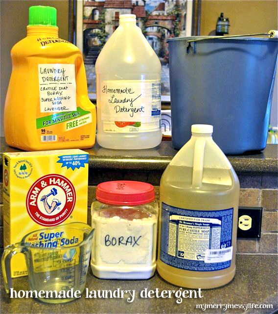 My Merry Messy Life: Homemade Laundry Detergent Ingredients and Supplies Homemade Laundry Detergent Ingredients and Supplies